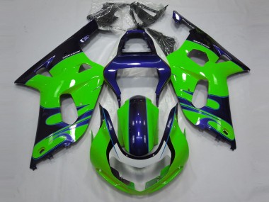 Buy 2001-2003 Green Blue Black Suzuki GSXR 600 / GSXR 750 Motorcycle Fairings UK