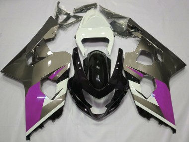 Buy 2004-2005 White Pink Grey Glossy Black Suzuki GSXR 600 / GSXR 750 Motorcycle Fairings UK