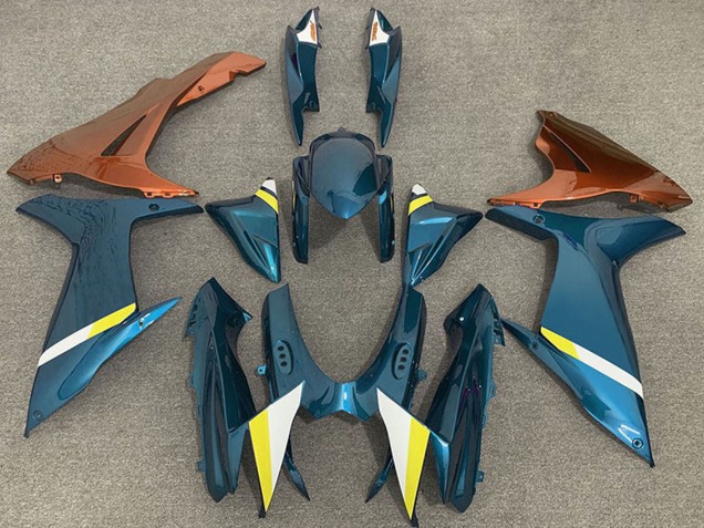 2011-2024 Light Blue Orange White Yellow Suzuki GSXR 600 / GSXR 750 Motorcycle Fairings UK