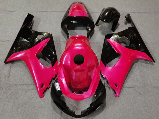 2001-2003 Pink Glossy Black Suzuki GSXR 600 / GSXR 750 Motorcycle Fairings UK