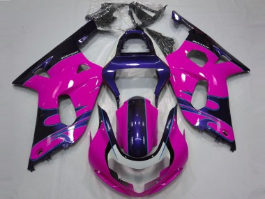 Buy 2001-2003 Pink Glossy Blue Suzuki GSXR 600 / GSXR 750 Motorcycle Fairings UK
