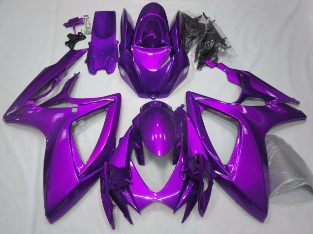 2006-2007 Plain Glossy Purple Suzuki GSXR 600 / GSXR 750 Motorcycle Fairings UK