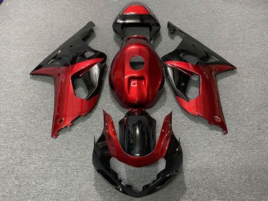 Buy 2001-2003 Red Glossy Black Suzuki GSXR 600 / GSXR 750 Motorcycle Fairings UK