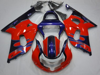 Buy 2001-2003 Red Blue Glossy Black Suzuki GSXR 600 / GSXR 750 Motorcycle Fairings UK