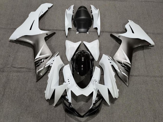 2011-2024 White Grey Black Suzuki GSXR 600 / GSXR 750 Motorcycle Fairings UK