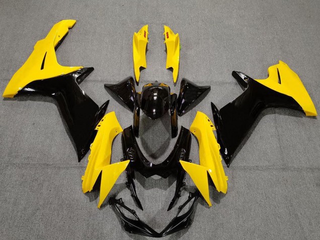 2011-2024 Yellow Glossy Black Suzuki GSXR 600 / GSXR 750 Motorcycle Fairings UK
