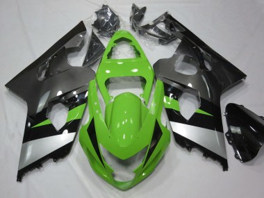 Buy 2004-2005 Green Silver Glossy Black Suzuki GSXR 600 / GSXR 750 Motorcycle Fairing UK