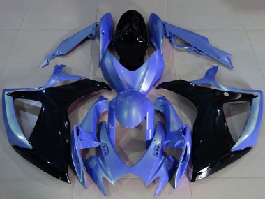 Buy 2006-2007 Light Blue Glossy Black Suzuki GSXR 600 / GSXR 750 Motorcycle Fairings UK