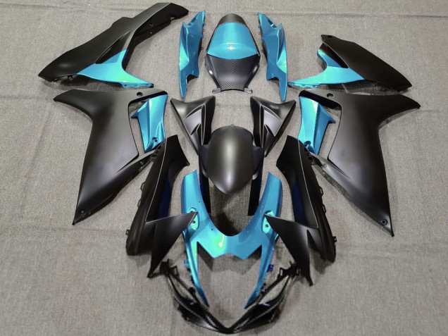 2011-2024 Light Blue Matte Black Suzuki GSXR 600 / GSXR 750 Motorcycle Fairings UK