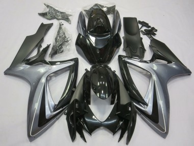 Buy 2006-2007 Silver Glossy Black Matte Black Suzuki GSXR 600 / GSXR 750 Motorcycle Fairings UK
