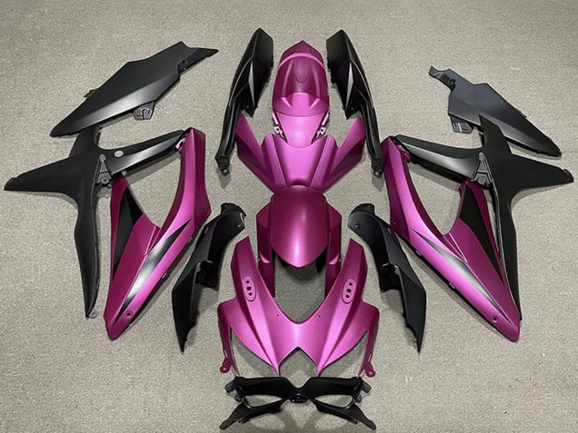 2008-2010 Purple Matte Black Suzuki GSXR 600 / GSXR 750 Motorcycle Fairings UK