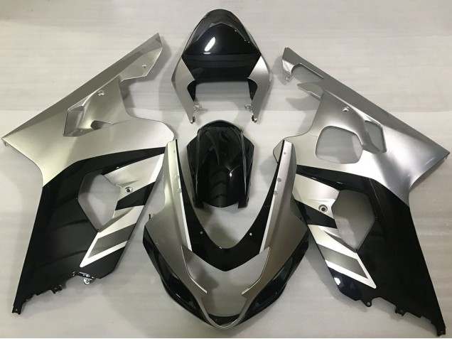 2004-2005 Silver Black Suzuki GSXR 600 / GSXR 750 Motorcycle Fairings UK
