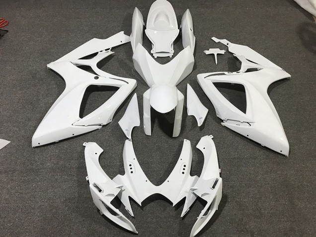 2006-2007 White Suzuki GSXR 600 / GSXR 750 Motorcycle Fairings UK