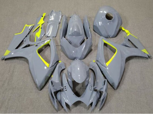 2006-2007 Nardo Grey High Viz Yellow Suzuki GSXR 600 / GSXR 750 Motorcycle Fairings UK
