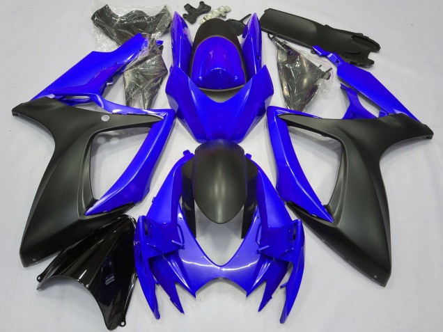 2006-2007 Blue Matte Black Suzuki GSXR 600 / GSXR 750 Motorcycle Fairings UK