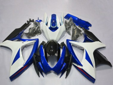 Buy 2006-2007 White Blue Glossy Black OEM Style Suzuki GSXR 600 / GSXR 750 Motorcycle Fairing UK