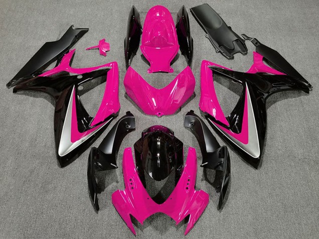 2006-2007 Pink Silver Glossy Black OEM Style Suzuki GSXR 600 / GSXR 750 Motorcycle Fairings UK