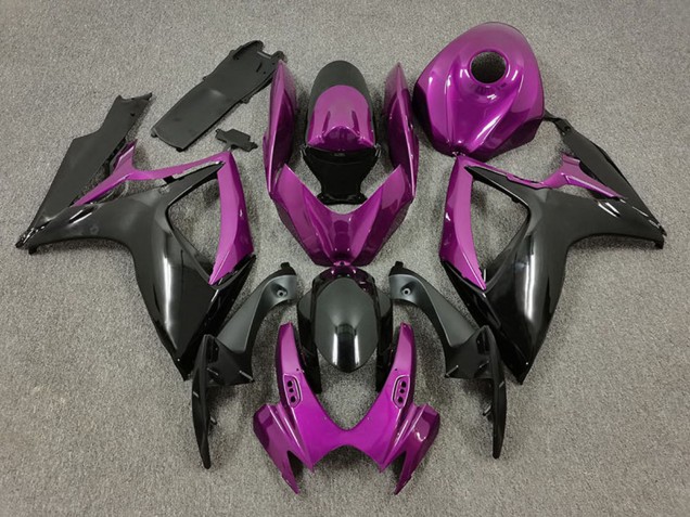 2006-2007 Purple Black Suzuki GSXR 600 / GSXR 750 Motorcycle Fairings UK