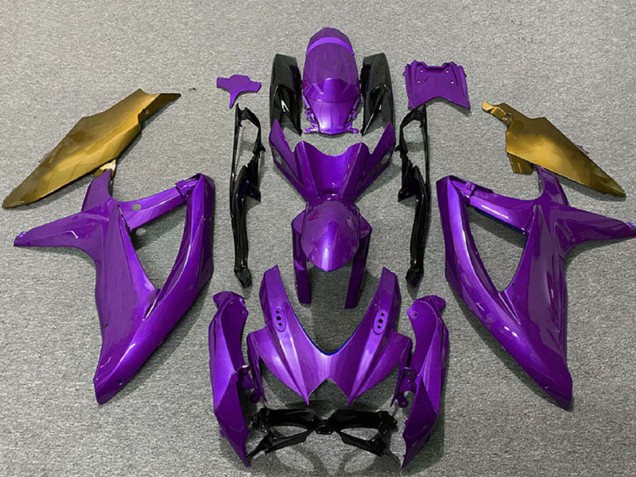 2008-2010 Purple Gold Suzuki GSXR 600 / GSXR 750 Motorcycle Fairings UK