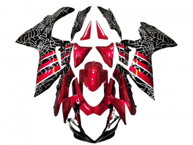 2011-2024 Red Black Spider Suzuki GSXR 600 / GSXR 750 Motorcycle Fairings UK