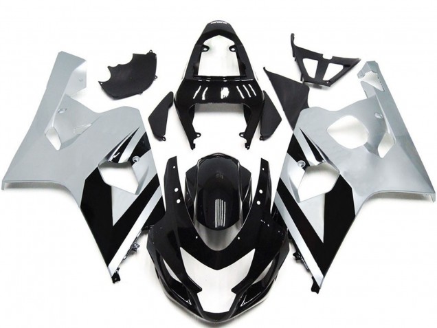 2004-2005 White Glossy Black OEM Style Suzuki GSXR 600 / GSXR 750 Motorcycle Fairings UK