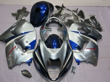 Buy 1997-2007 Silver Blue Suzuki GSXR 1300 Motorcycle Fairing UK