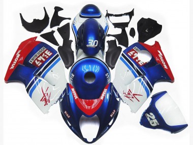 Buy 1997-2007 White Blue Red Motul Suzuki GSXR 1300 Motorcycle Fairings UK