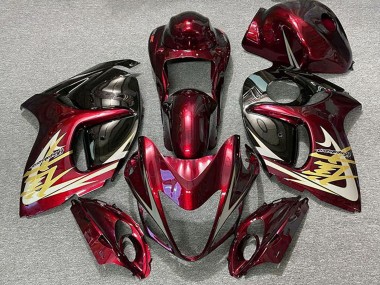 Buy 2008-2020 Deep Red Gold Suzuki GSXR 1300 Motorcycle Fairings UK
