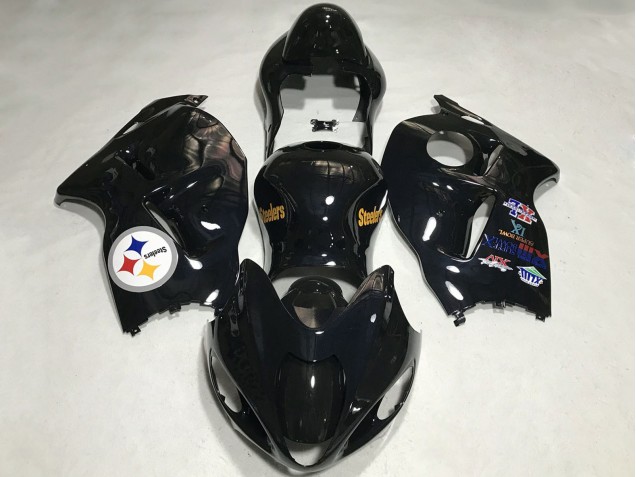 1997-2007 Glossy Black Team Logo Suzuki GSXR 1300 Motorcycle Fairings UK