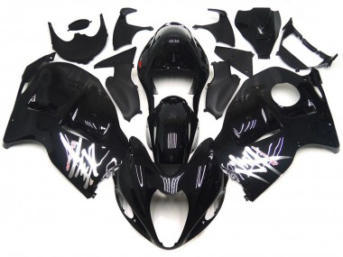 Buy 1997-2007 Glossy Black with Silver Decals Suzuki GSXR 1300 Motorcycle Fairings UK