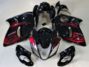 Buy 2008-2020 Glossy Black Candy Red Suzuki GSXR 1300 Motorcycle Fairings UK