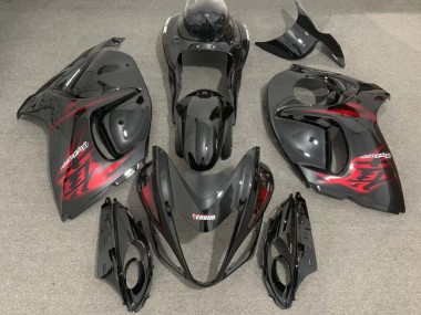 Buy 2008-2020 Glossy Black Red Suzuki GSXR 1300 Motorcycle Fairings UK