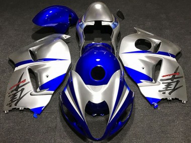 Buy 1997-2007 Silver Blue Suzuki GSXR 1300 Motorcycle Fairings UK