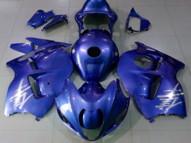 Buy 1997-2007 Glossy Blue Silver Logo Suzuki GSXR 1300 Motorcycle Fairings UK