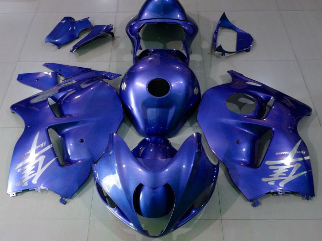 1997-2007 Glossy Blue Silver Logo Suzuki GSXR 1300 Motorcycle Fairings UK
