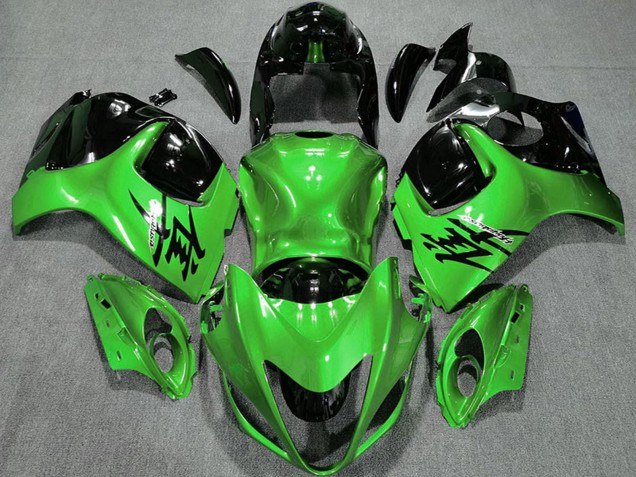 2008-2020 Glossy Green and Black Suzuki GSXR 1300 Motorcycle Fairings UK