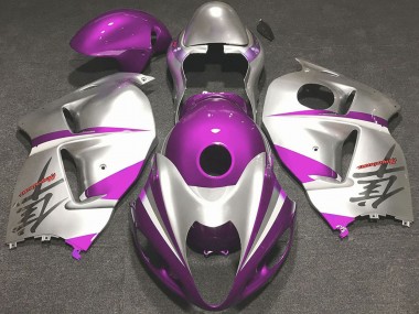 Buy 1997-2007 Glossy Pink and Silver Suzuki GSXR 1300 Motorcycle Fairings UK