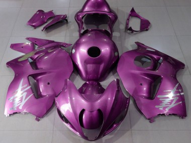 Buy 1997-2007 Glossy Pink Silver Logo Suzuki GSXR 1300 Motorcycle Fairings UK