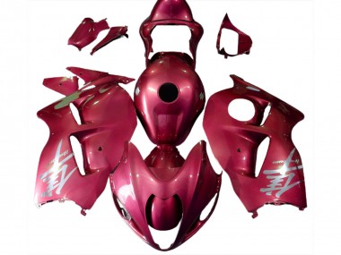 Buy 1997-2007 Glossy Red Silver Logo Suzuki GSXR 1300 Motorcycle Fairings UK