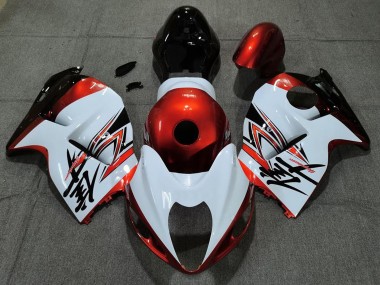 Buy 1997-2007 White Orange Suzuki GSXR 1300 Motorcycle Fairings UK