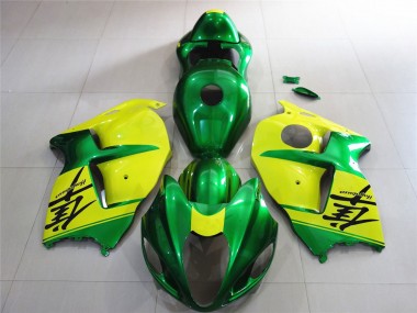 Buy 1997-2007 Green and Yellow Suzuki GSXR 1300 Motorcycle Fairings UK