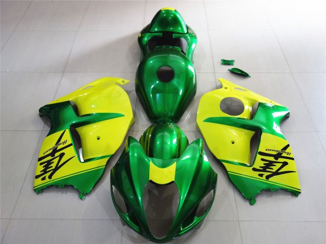 1997-2007 Green and Yellow Suzuki GSXR 1300 Motorcycle Fairings UK
