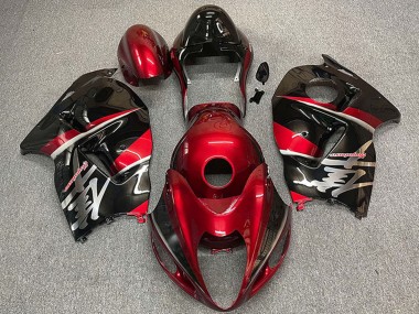 Buy 1997-2007 Maroon Red Black Style Suzuki GSXR 1300 Motorcycle Fairings UK