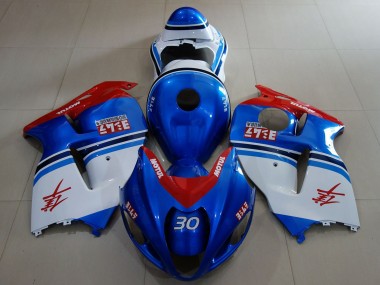 Buy 1997-2007 Blue White Red Suzuki GSXR 1300 Motorcycle Fairings UK