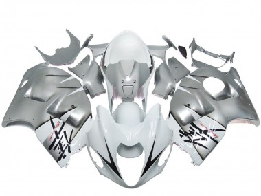 Buy 1997-2007 Silver White OEM Style Suzuki GSXR 1300 Motorcycle Fairings UK
