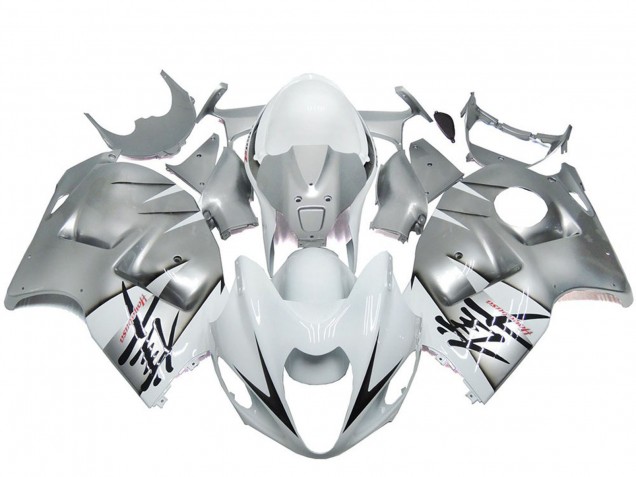 1997-2007 Silver White OEM Style Suzuki GSXR 1300 Motorcycle Fairings UK