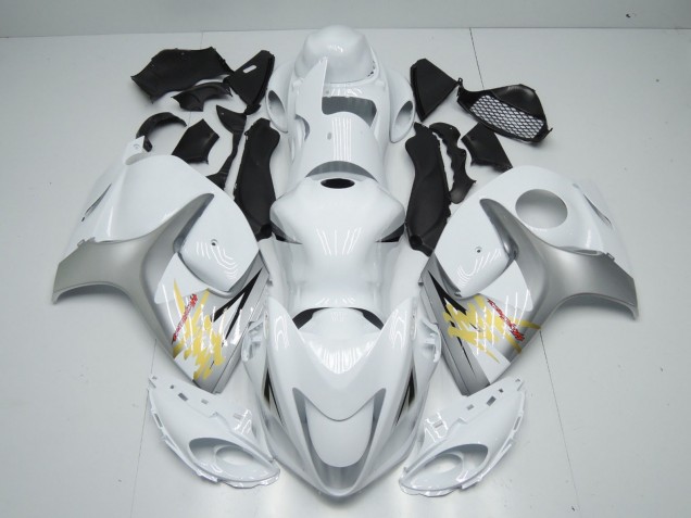 2008-2020 White Silver Yellow Suzuki GSXR 1300 Motorcycle Fairings UK