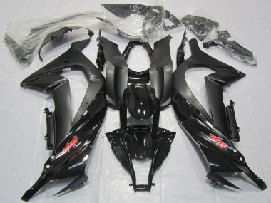 Buy 2011-2015 Glossy Black Matte Black Red Decal Kawasaki ZX10R Motorcycle Fairings UK