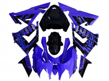 Buy 2004-2005 Blue and Black Logo Kawasaki ZX10R Motorcycle Fairings UK