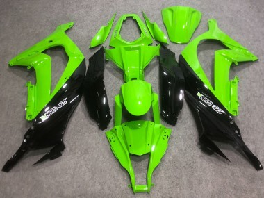 Buy 2016-2019 Green Glossy Black Kawasaki ZX10R Abs Motorcycle Fairings UK